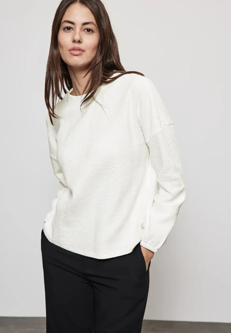 Strukturshirt mit Turtleneck