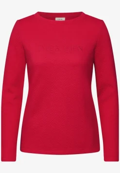Strukturshirt mit Wording