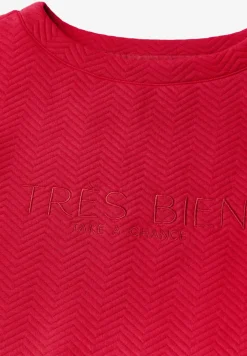 Strukturshirt mit Wording