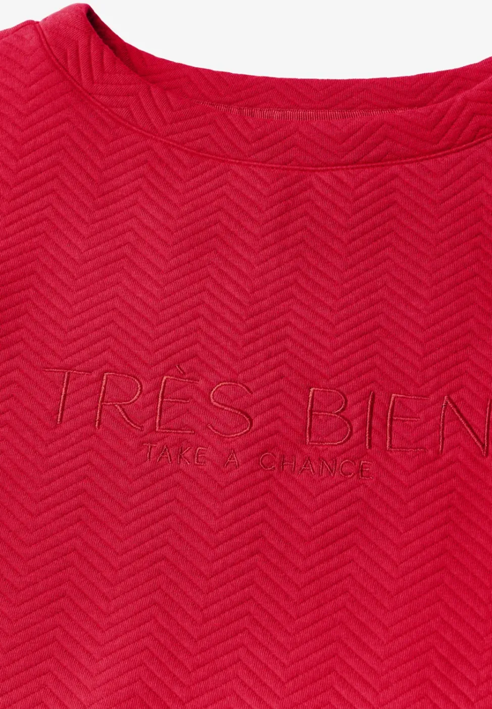 Strukturshirt mit Wording
