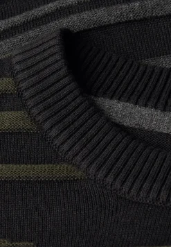Strukturstreifen Pullover