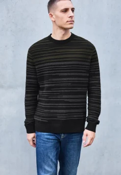 Strukturstreifen Pullover