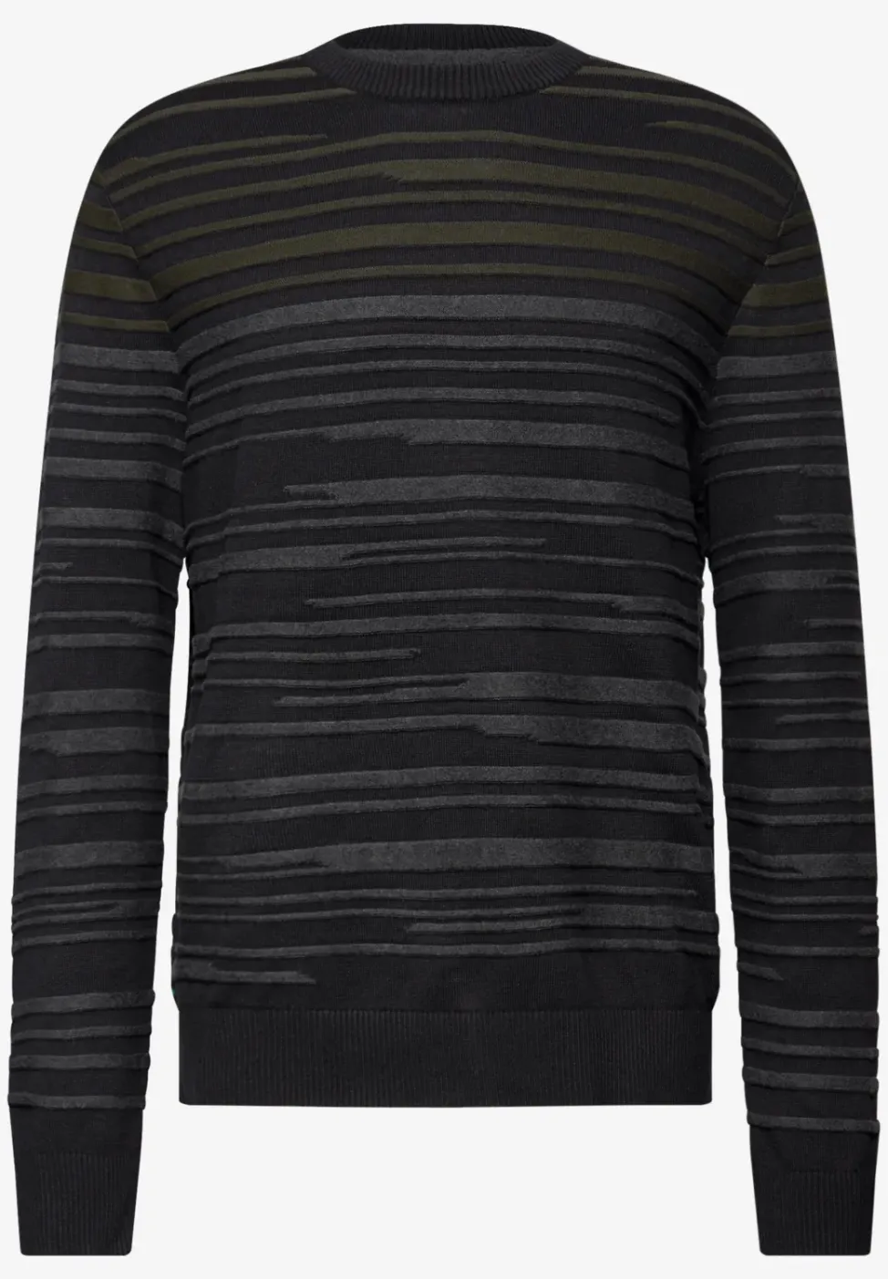 Strukturstreifen Pullover