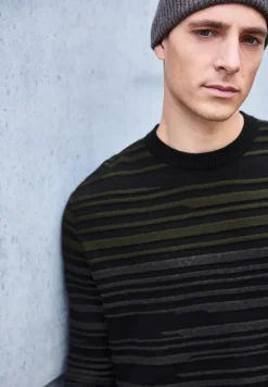 Strukturstreifen Pullover
