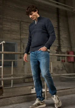 Strukturstreifen Pullover