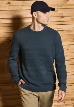 Strukturstreifen Pullover