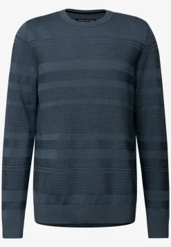 Strukturstreifen Pullover