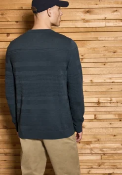 Strukturstreifen Pullover