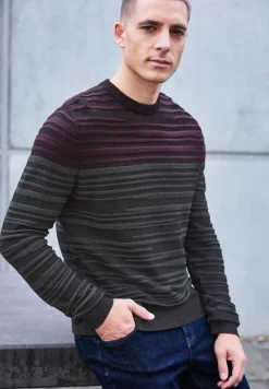 Strukturstreifen Pullover