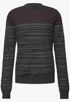 Strukturstreifen Pullover