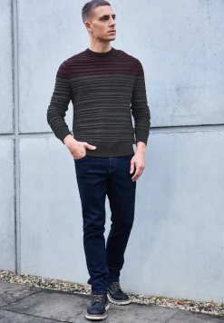 Strukturstreifen Pullover