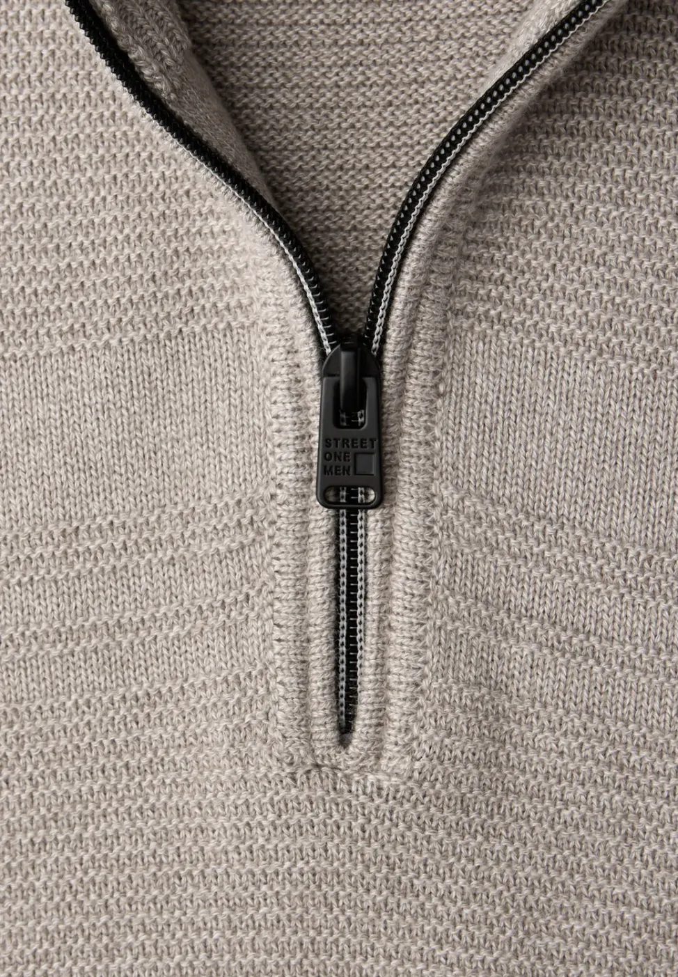 Strukturstreifen Pullover