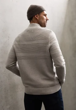 Strukturstreifen Pullover