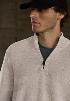 Strukturstreifen Pullover