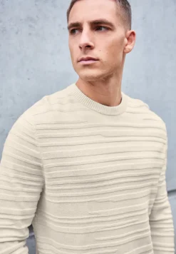 Strukturstreifen Pullover