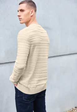 Strukturstreifen Pullover