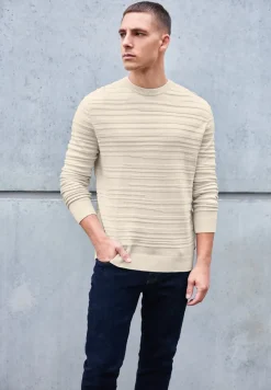 Strukturstreifen Pullover