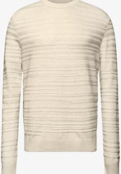 Strukturstreifen Pullover