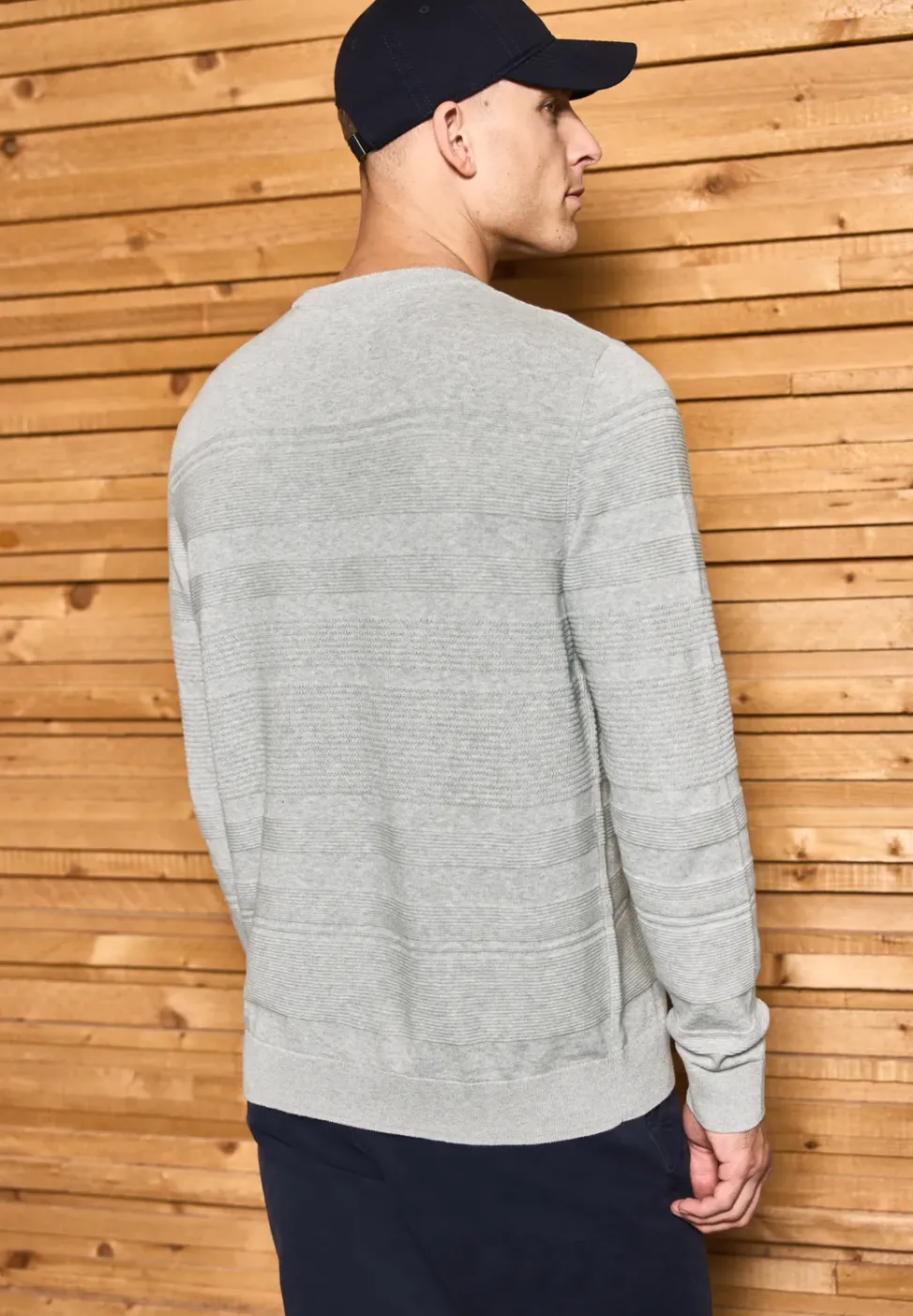 Strukturstreifen Pullover