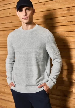 Strukturstreifen Pullover