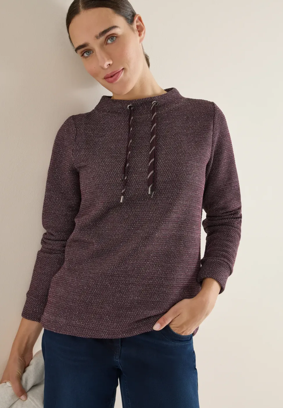 Struktursweatshirt
