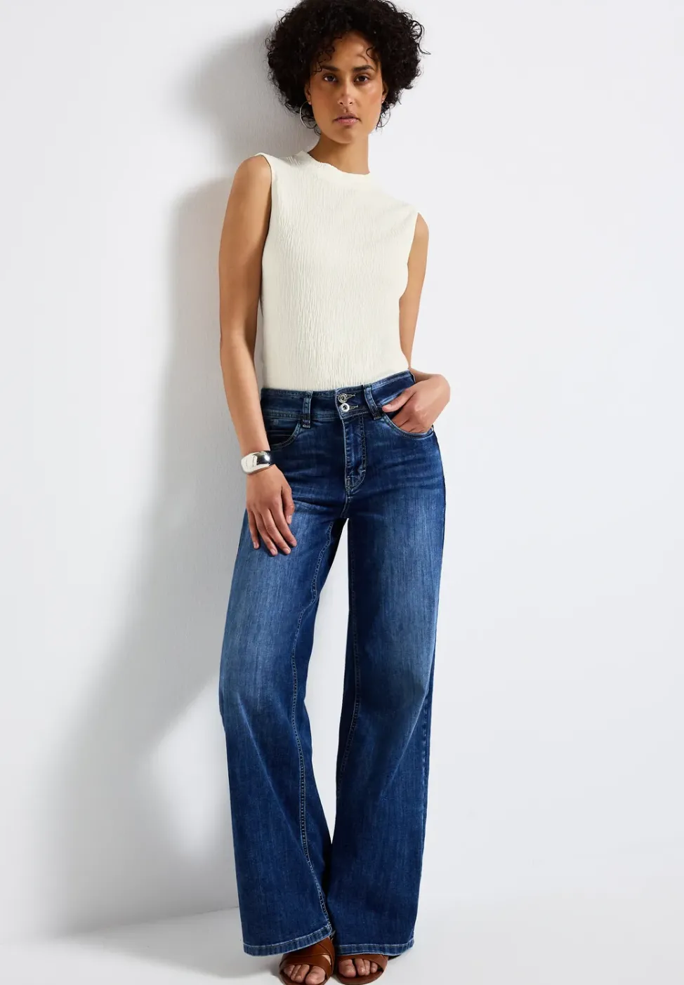 Strukturtop mit Turtleneck