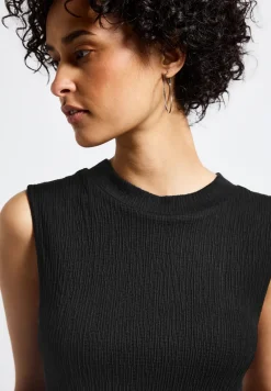 Strukturtop mit Turtleneck