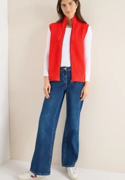 Strukturweste mit Zipper