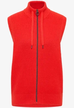 Strukturweste mit Zipper