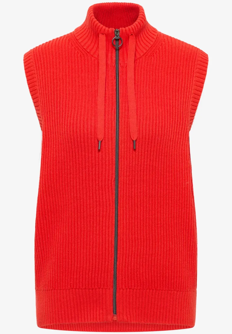 Strukturweste mit Zipper