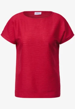 Struktushirt in Unifarbe