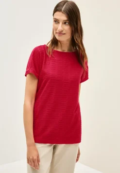 Struktushirt in Unifarbe
