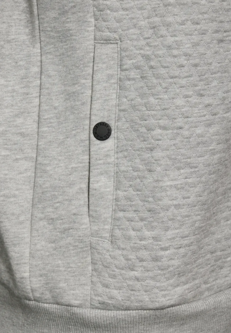 Sweatjacke mit Materialmix