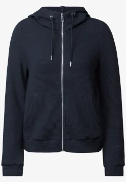 Sweatjacke mit Struktur