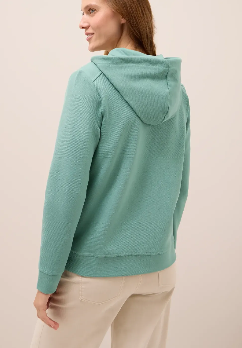 Sweatjacke mit Struktur