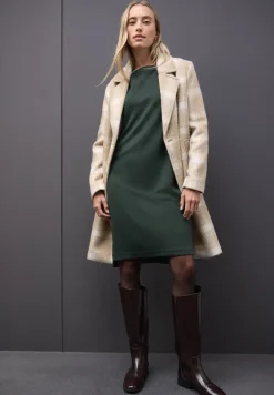 Sweat-Kleid mit Schlitzen