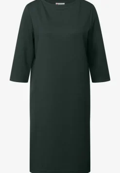 Sweat-Kleid mit Schlitzen