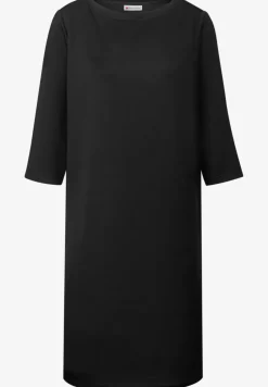 Sweat-Kleid mit Schlitzen