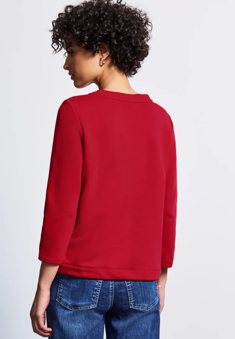 Sweatshirt in Unifarbe