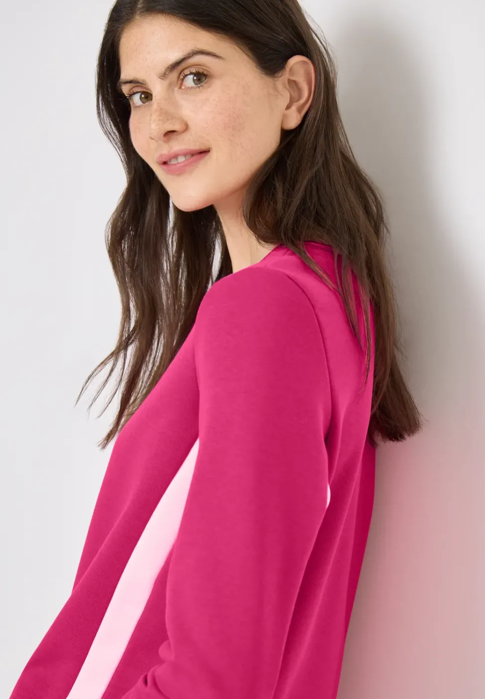 Sweatshirt mit Colorblock Details