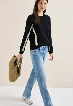 Sweatshirt mit Colorblock Details