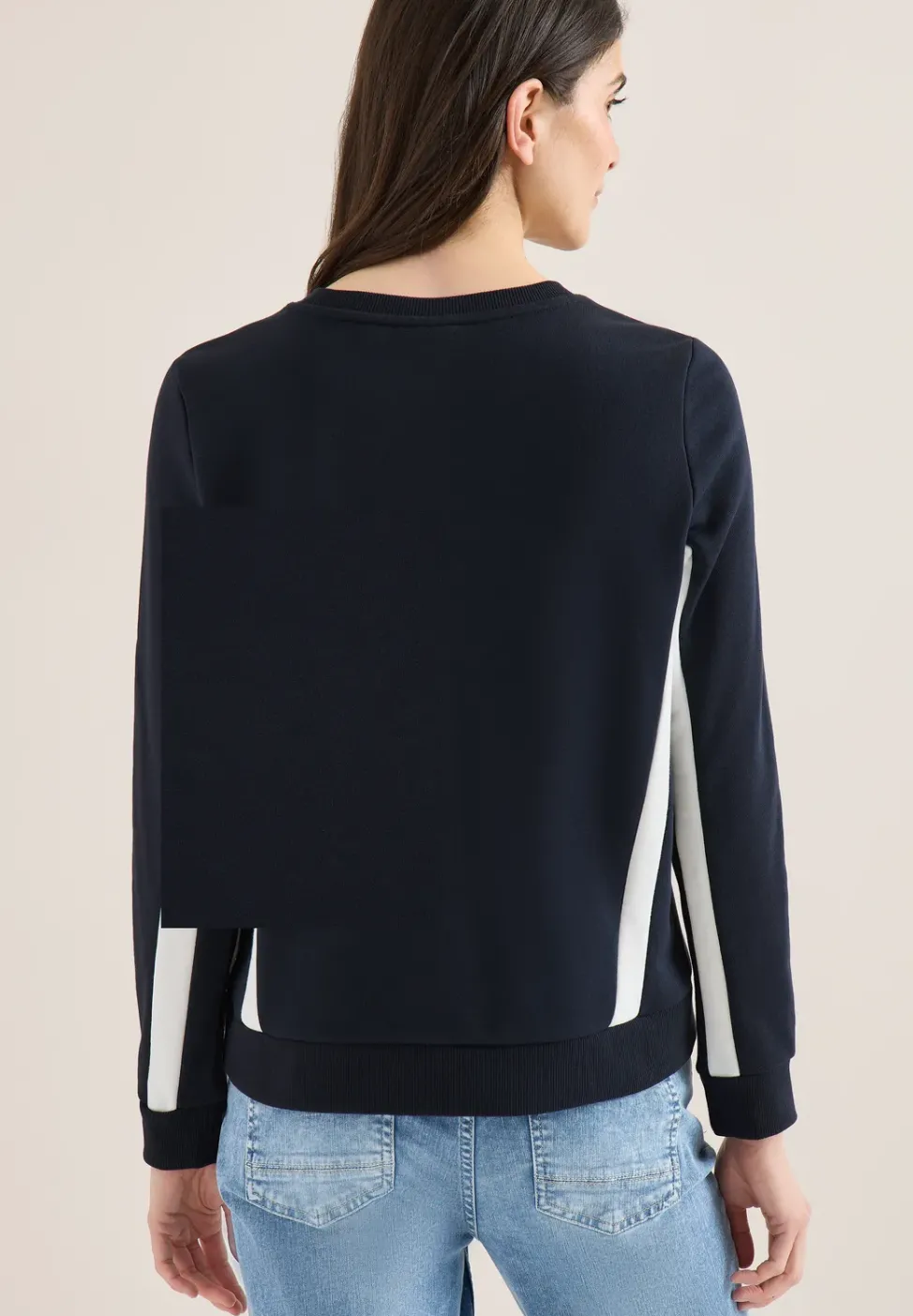 Sweatshirt mit Colorblock Details