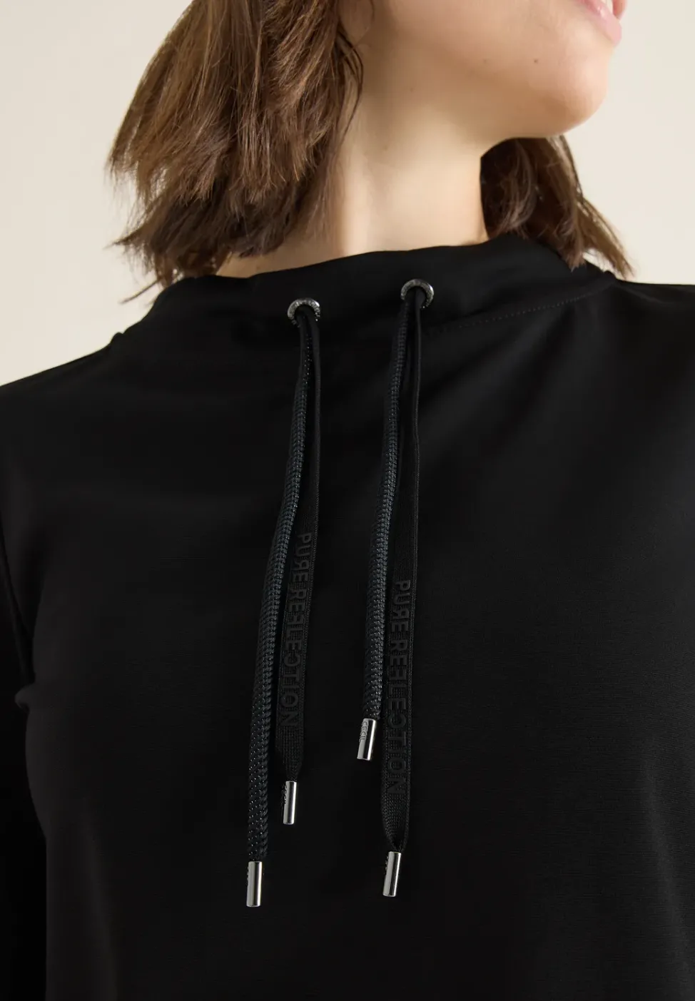 Sweatshirt mit Glitzertape