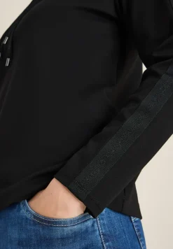 Sweatshirt mit Glitzertape