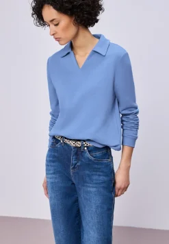 Sweatshirt mit Kragen
