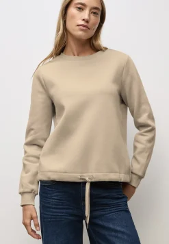 Sweatshirt mit Rippdetail