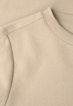 Sweatshirt mit Rippdetail