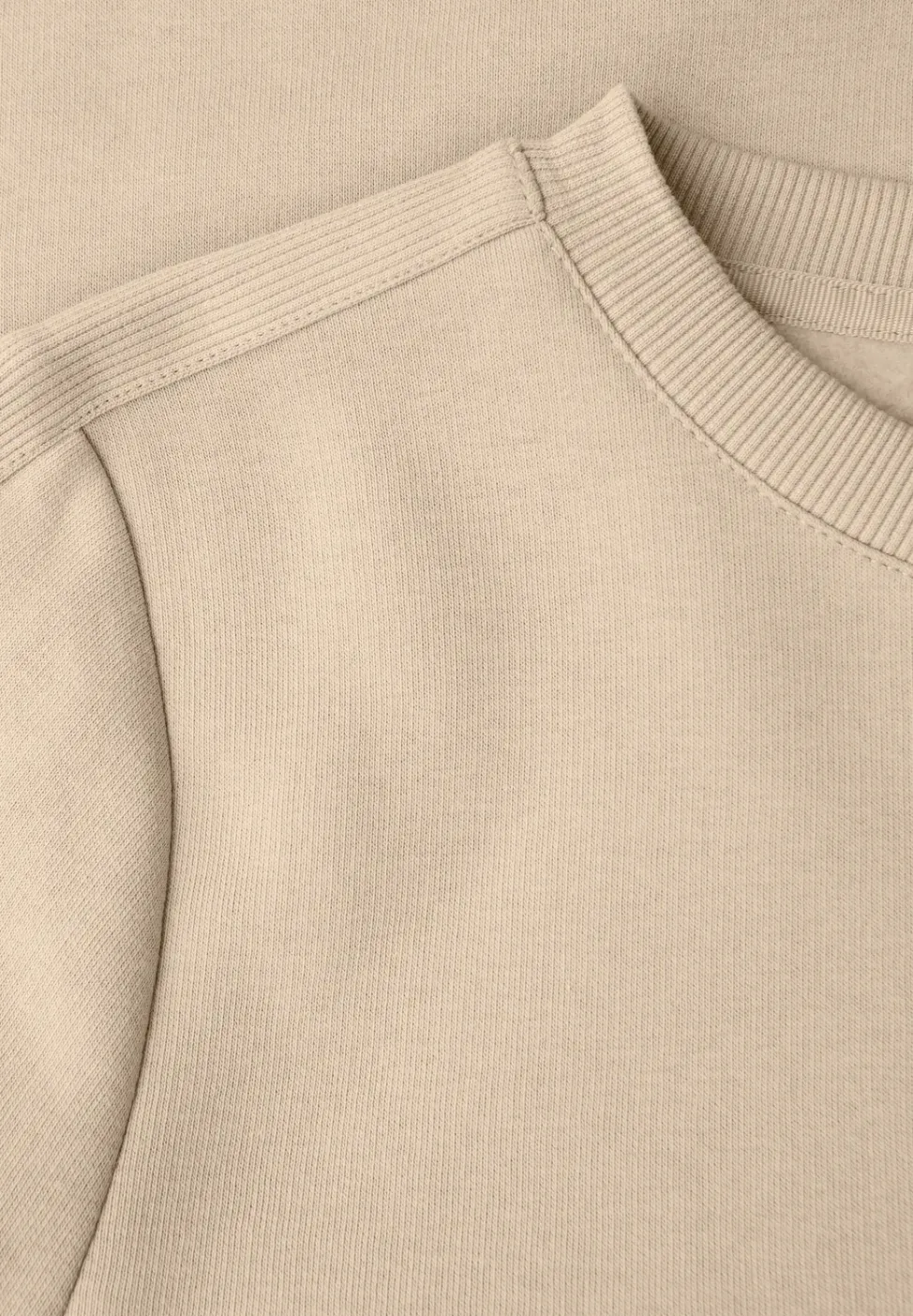 Sweatshirt mit Rippdetail