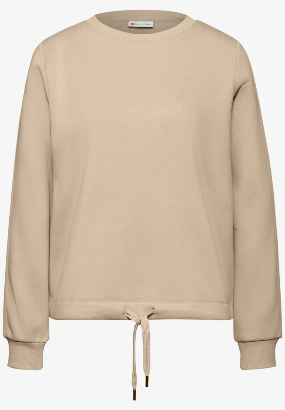 Sweatshirt mit Rippdetail