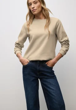 Sweatshirt mit Rippdetail